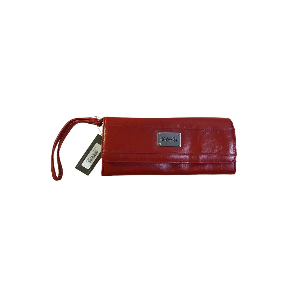 Kenneth Cole Reaction Red Wristlet Wallet  w/Matching Coin Purse NWT